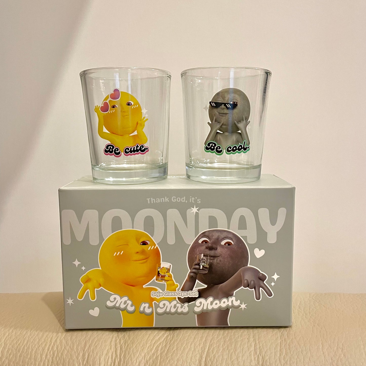 Thank God It's MOONDAY! 燒酒杯套裝