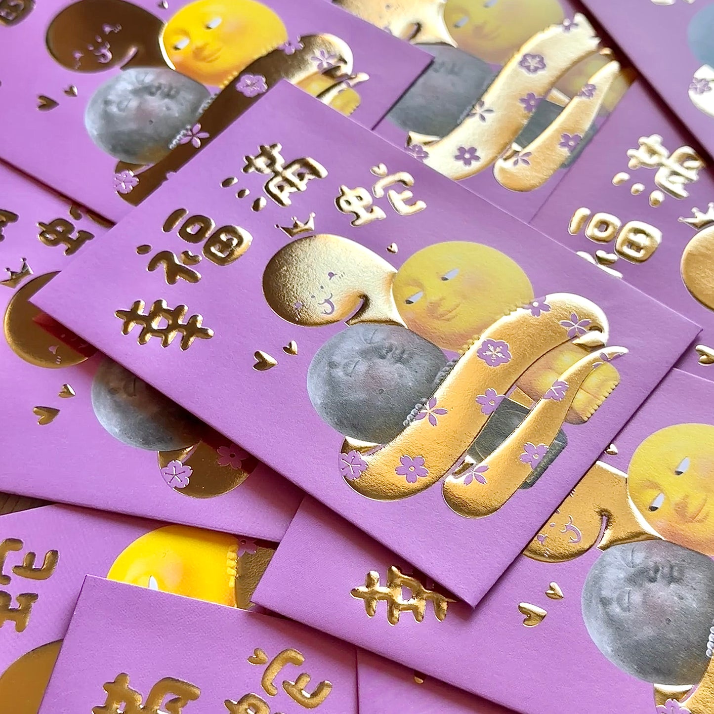 (Additional printing.ᐟ.ᐟ.ᐟ) Moon² Golden Glittering Red Packet 2025 (10 pieces)