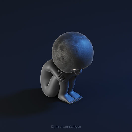 Mr Moon "Life is so tiring" mobile wallpaper