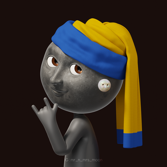 Mr Moon "Boy with a Pearl Earring" mobile wallpaper