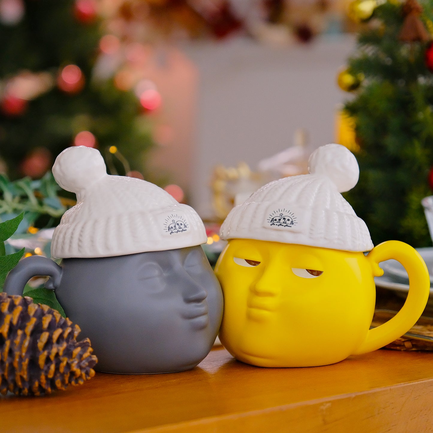 Moon Moon 3D Couple Mug