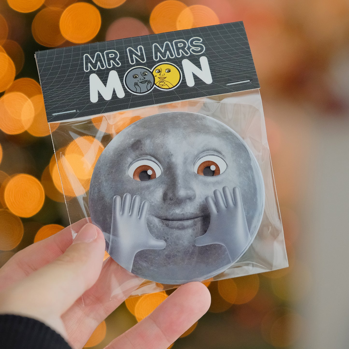 Moon Moon Waterproof Sticker 12pc