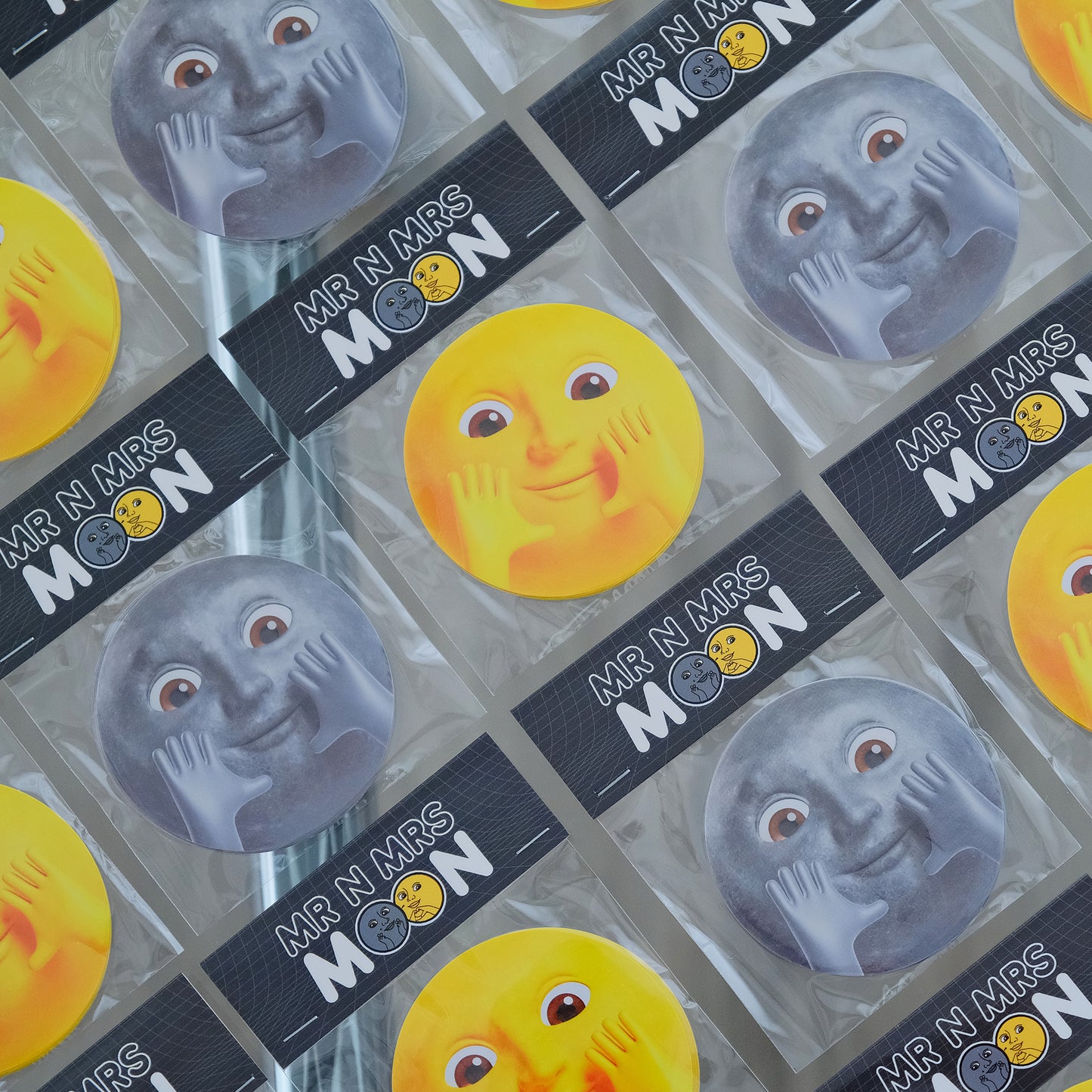 Moon Moon Waterproof Sticker 12pc