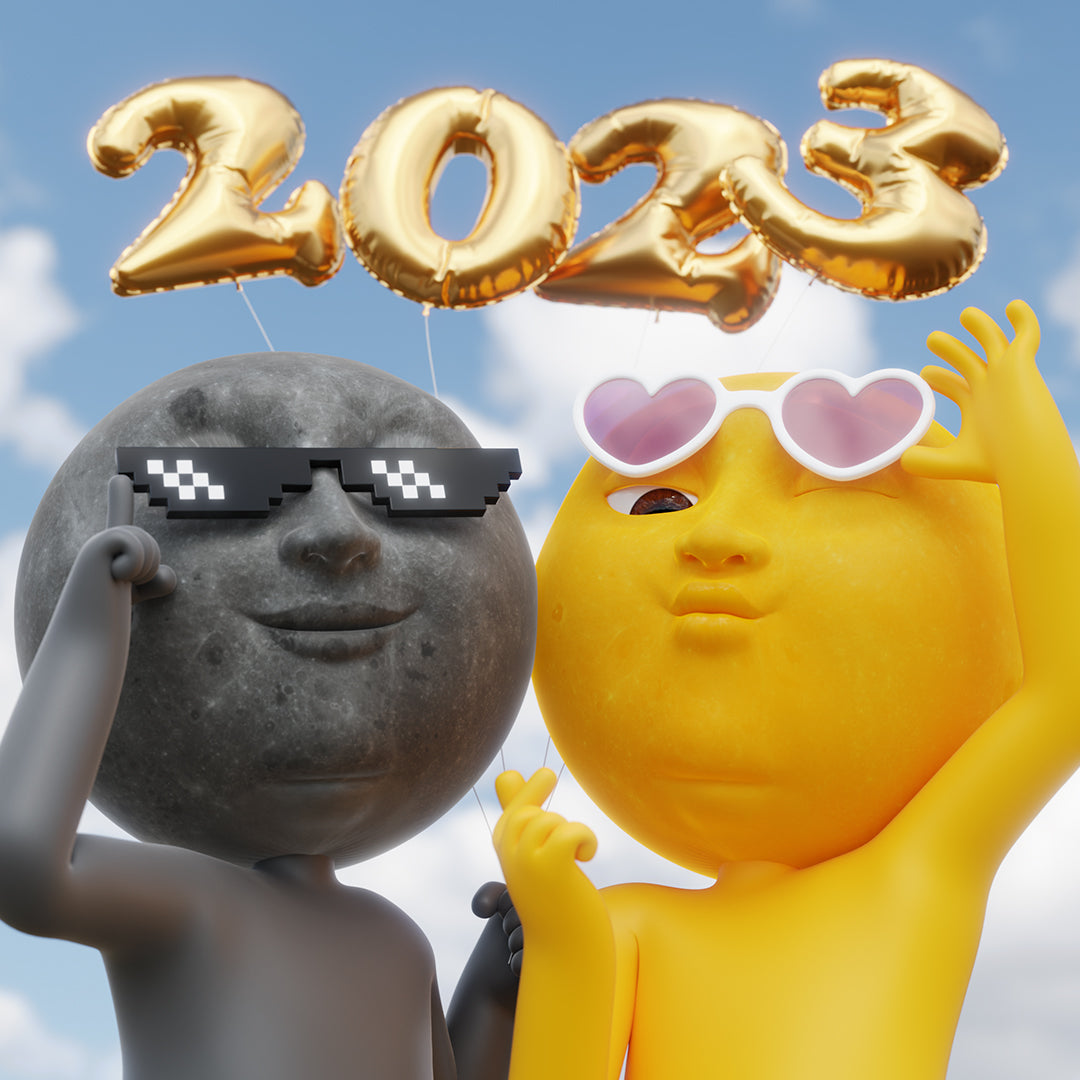 Mr n Mrs Moon "2023 We Look Cute Together" 13 mobile and computer wallpaper combinations