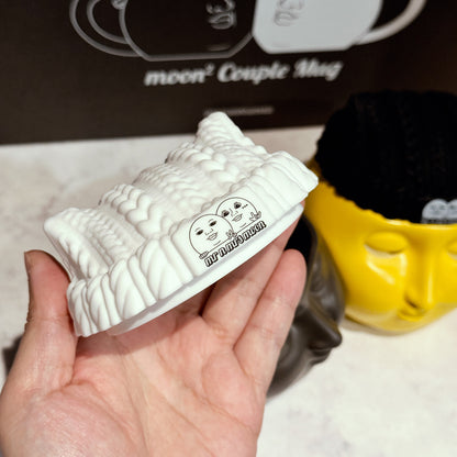 陶瓷情侶馬克杯及矽膠貓耳毛帽杯蓋禮盒套裝