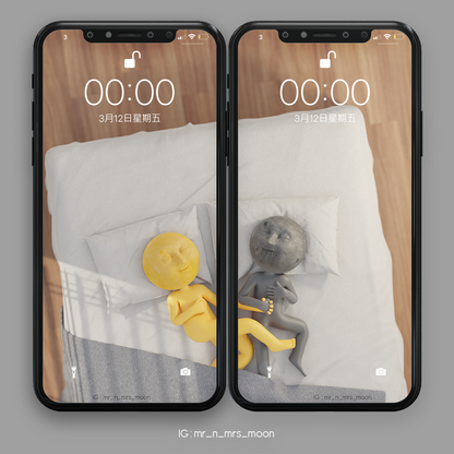 Mr n Mrs Moon "午睡的時光" 手機及電腦桌布