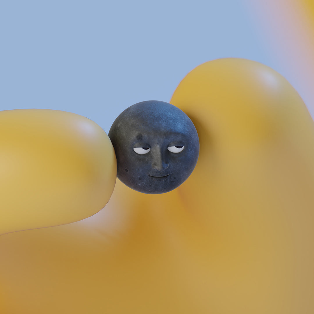 Mrs Moon "Dig it up every time" mobile and computer wallpaper