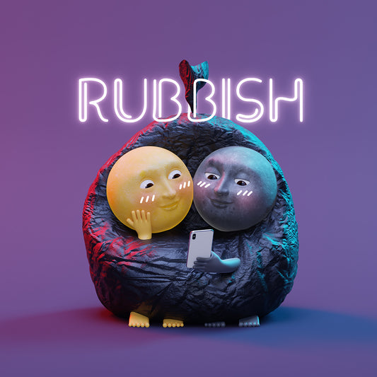 Mr n Mrs Moon "How can my garbage be so cute" mobile and computer wallpaper