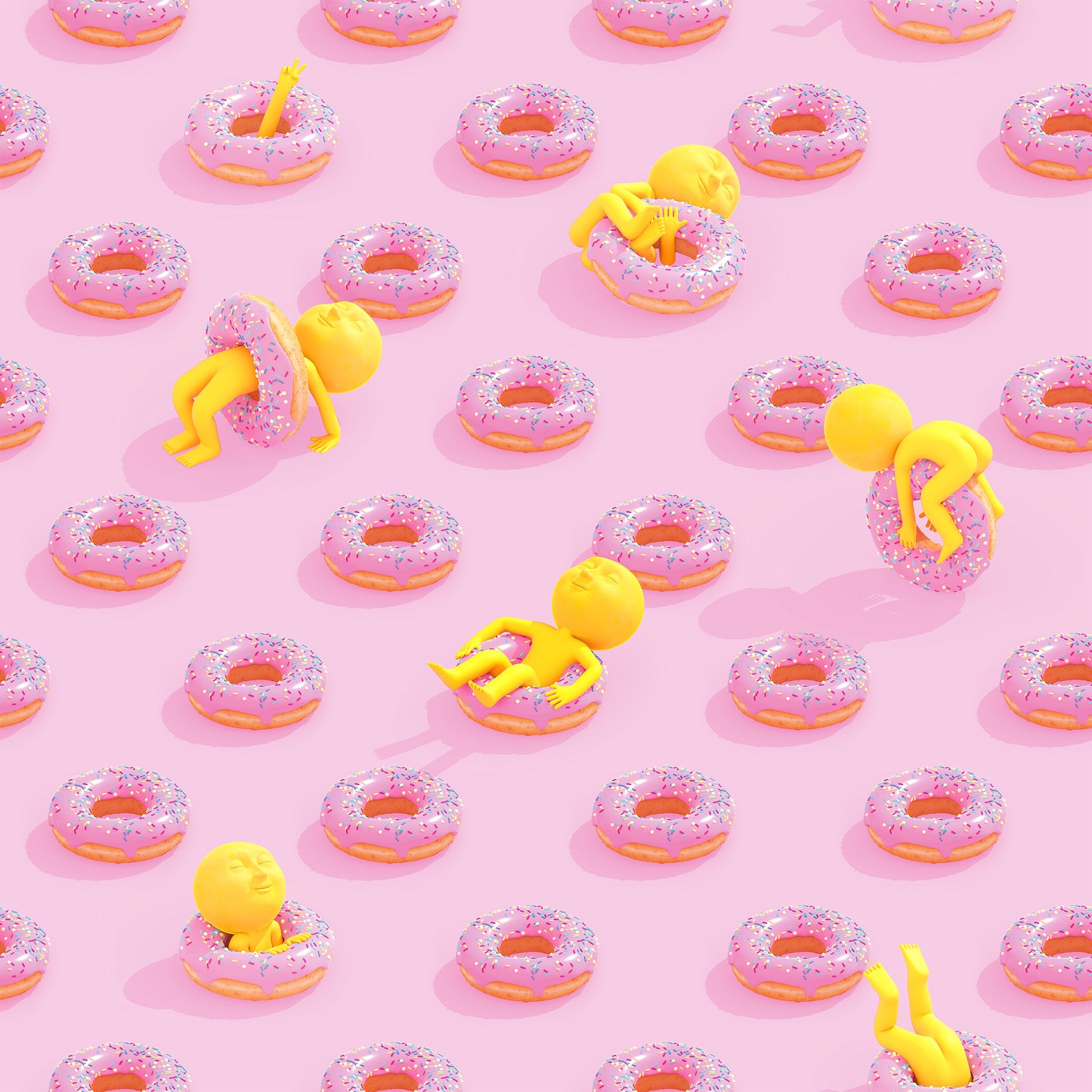 Moon Moon Donut Picnic Mat