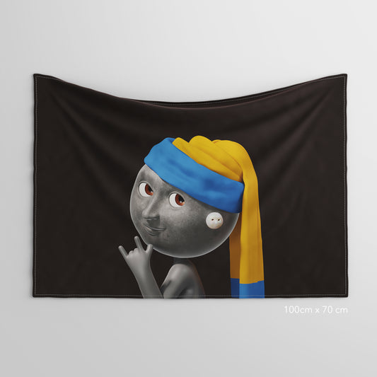 Mr Moon 戴珍珠耳環的少女名畫掛布 Tapestry